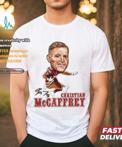 Chris Mccaffrey big head air cool football design signature shirt