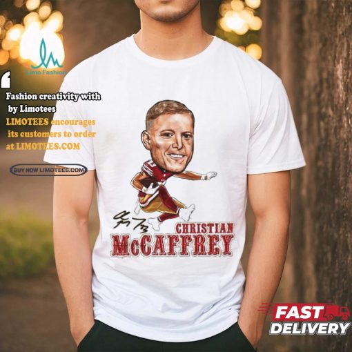 Chris Mccaffrey big head air cool football design signature shirt