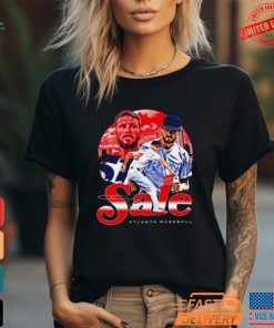 Chris Sale Atlanta Braves Baseball Signature Graphic Shirt