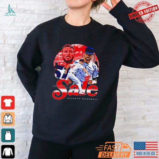 Chris Sale Atlanta Braves Baseball Signature Graphic Shirt