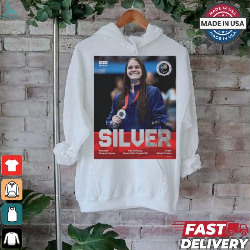 Christie Raleigh Crossley Silver Medal Para Swimming Women’s 50m Freestyle S10 Paralympics Games Paris 2024 t shirt