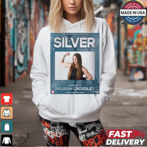 Christie Raleigh Crossley Silver Medal Women’s 50M Freestyle S10 Paralympic Games Paris 2024 Poster t shirt