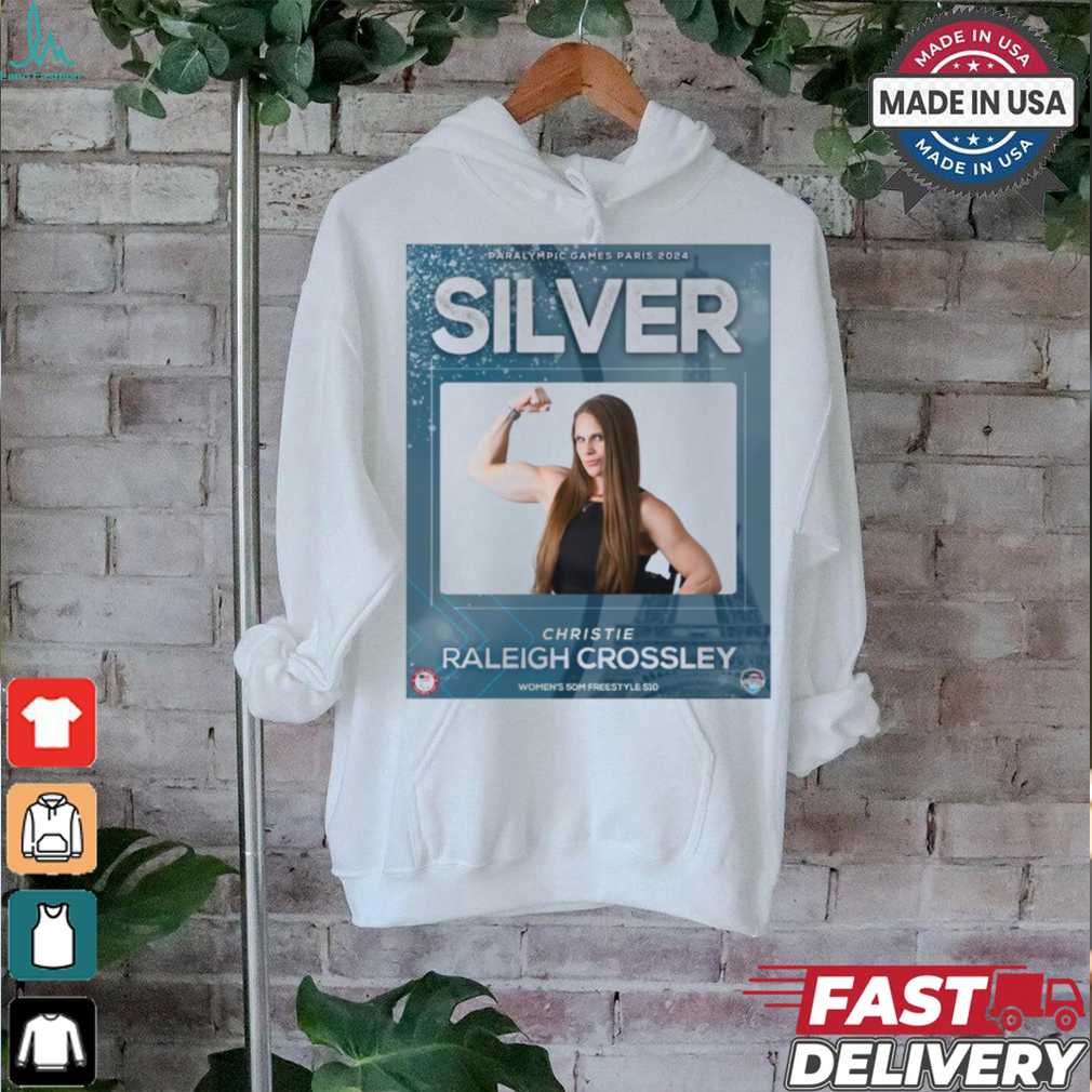 Christie Raleigh Crossley Silver Medal Women’s 50M Freestyle S10 Paralympic Games Paris 2024 Poster t shirt Christie Raleigh Crossley Silver Medal Women’s 50M Freestyle S10 Paralympic Games Paris 2024 Poster t shirt