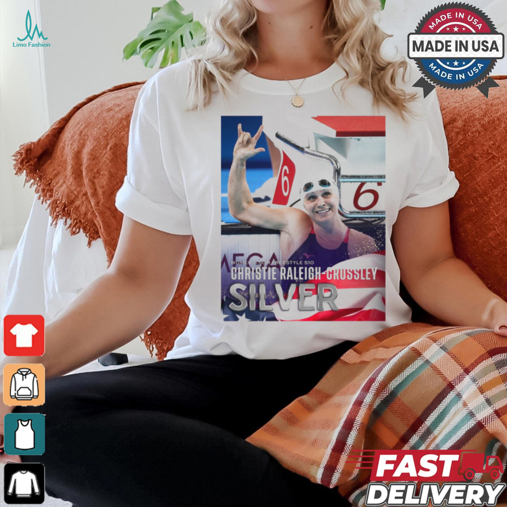 Christie Raleigh Crossley Team USA Silver Medal Women’s 50m Freestyle S10 Paris Paralympics Poster t shirt Christie Raleigh Crossley Team USA Silver Medal Women’s 50m Freestyle S10 Paris Paralympics Poster t shirt