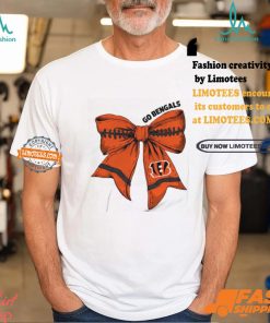 Cincinnati Bengals Go Bengals With Bows Football For Girl T Shirt