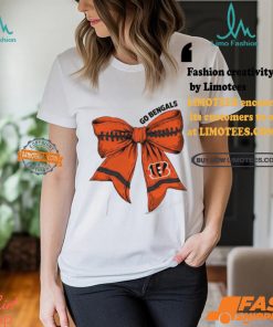 Cincinnati Bengals Go Bengals With Bows Football For Girl T Shirt
