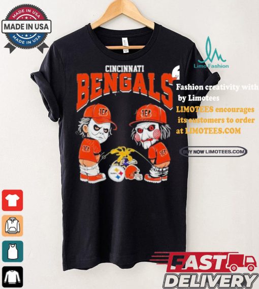 Cincinnati Bengals NFL Halloween Peeing Funny Shirt