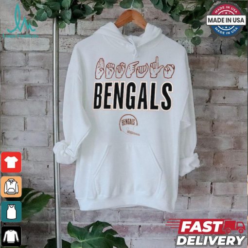 Cincinnati Bengals The NFL ASL Collection by Love Sign American Sign Language T Shirt