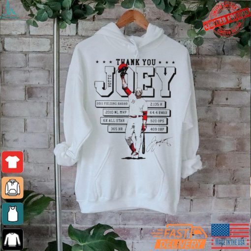 Cincinnati Reds thank you Joseph Daniel Votto resume signature shirt
