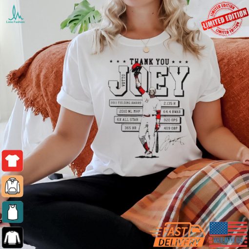 Cincinnati Reds thank you Joseph Daniel Votto resume signature shirt