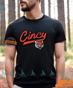 Cincy Football Tiger Script Shirt