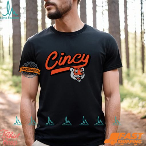 Cincy Football Tiger Script Shirt