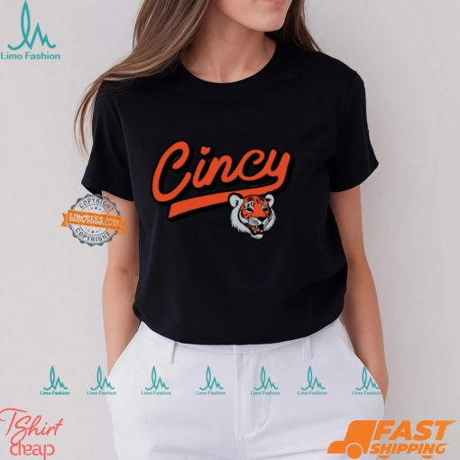 Cincy Football Tiger Script Shirt