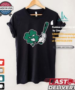 Clayton Clovers Angry Clover Black Cotton T Shirt