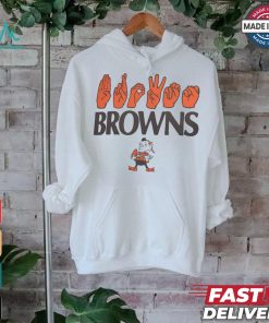 Cleveland Browns The NFL ASL Collection by Love Sign American Sign Language T Shirt