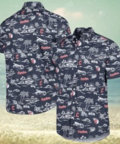 Cleveland Guardians Tropical Island Palms Hawaiian Shirt