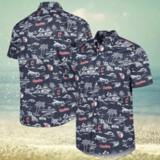 Cleveland Guardians Tropical Island Palms Hawaiian Shirt