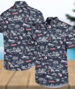 Cleveland Guardians Tropical Island Palms Hawaiian Shirt