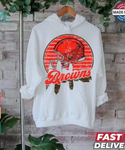 Cleveland football team Skyline helmet T Shirt