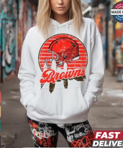 Cleveland football team Skyline helmet T Shirt