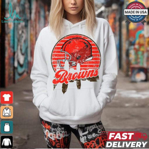 Cleveland football team Skyline helmet T Shirt