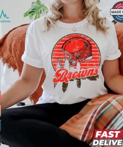 Cleveland football team Skyline helmet T Shirt