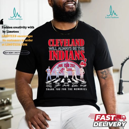 Cleveland will always be the Indians Cleveland Indians players abbey road thank you for the memories signature shirt