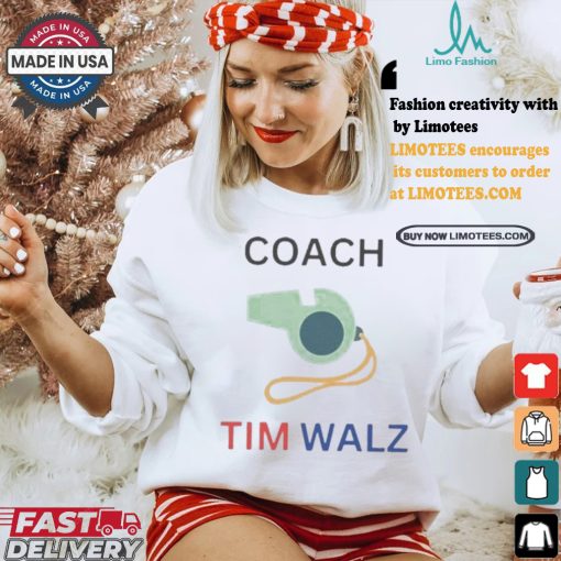 Coach Whistle Tim Walz VP Kamala Harris 2024