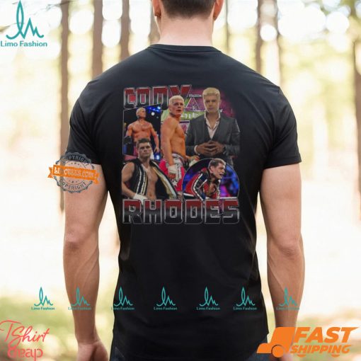 Cody Rhodes Ultimate Collage Black T shirt