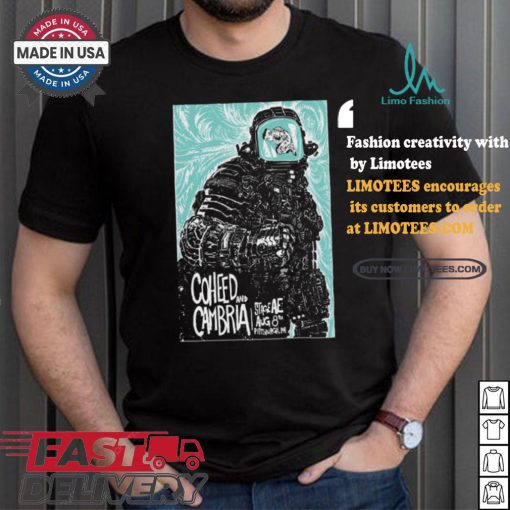 Coheed And Cambria Aug 8 2024 At Stage AE in Pittsburgh PA Poster shirt