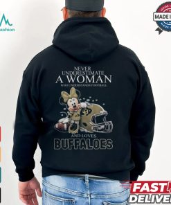 Colorado Buffaloes x Minnie Mouse Never Underestimate A Woman Who Understands Football And Loves Shirt
