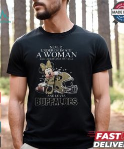 Colorado Buffaloes x Minnie Mouse Never Underestimate A Woman Who Understands Football And Loves Shirt