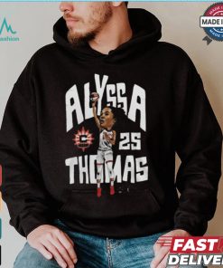 Connecticut sun alyssa thomas wnba championship 2024 true star black shirt Connecticut sun alyssa thomas wnba championship 2024 true star black shirt