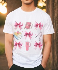 Coquette Pink Bow Teacher shirt