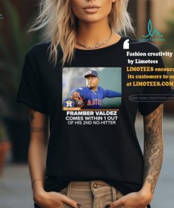 Corey Seager Houston Astros so close Framber Valdez Comes Within 1 Out Of His 2nd No Hitter Shirt