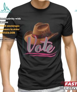 Country Cowgirl Cowboy Hat Voter T Shirt