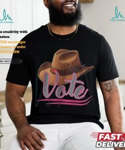 Country Cowgirl Cowboy Hat Voter T Shirt