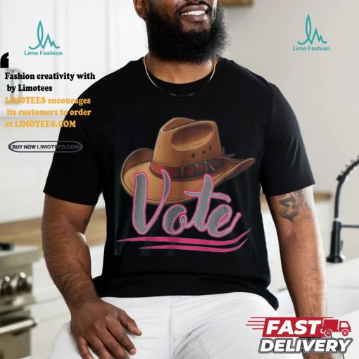 Country Cowgirl Cowboy Hat Voter T Shirt