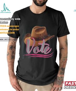Country Cowgirl Cowboy Hat Voter T Shirt