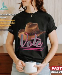 Country Cowgirl Cowboy Hat Voter T Shirt
