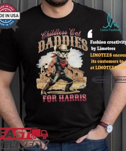 Cowboy Childless Cat Daddies For Harris Walz Shirt