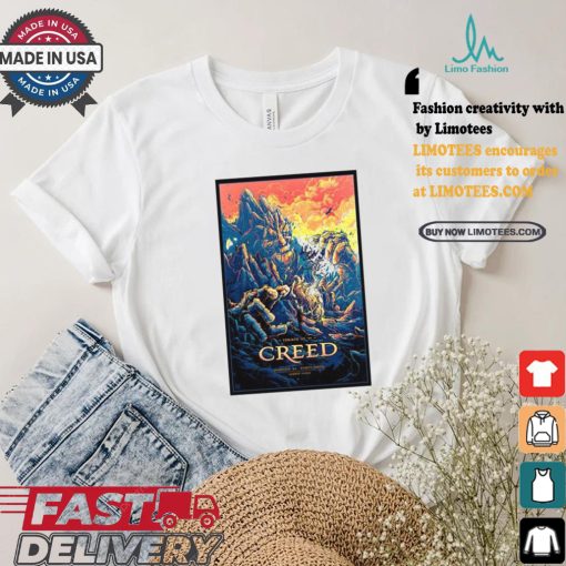 Creed august 21 2024 xfinity center in mansfield ma poster shirt