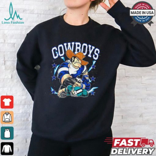 Dallas Cowboys Rowdy mascot beat Philadelphia Eagles cartoon Shirt