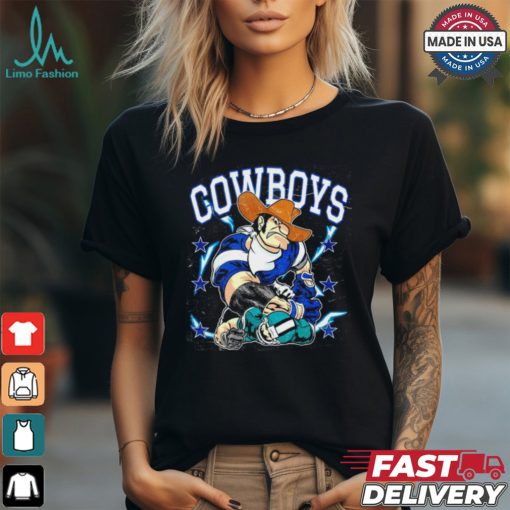 Dallas Cowboys Rowdy mascot beat Philadelphia Eagles cartoon Shirt