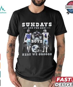 Dallas Cowboys Sundays Are For Dem Here We Goooo Signatures Shirt