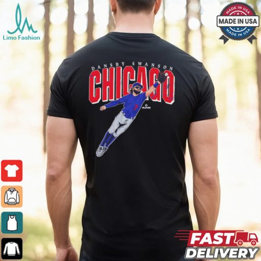 Dansby Swanson Chicago Cubs big time action pose shirt