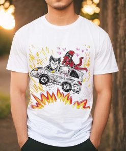 Dead Pool Wolverine And Dog Pool Doodle Shirt