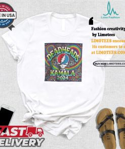 Deadheads For Kamala Harris For President 2024 Psychedelic Trippy Support Kamala Grateful Dead T shirt