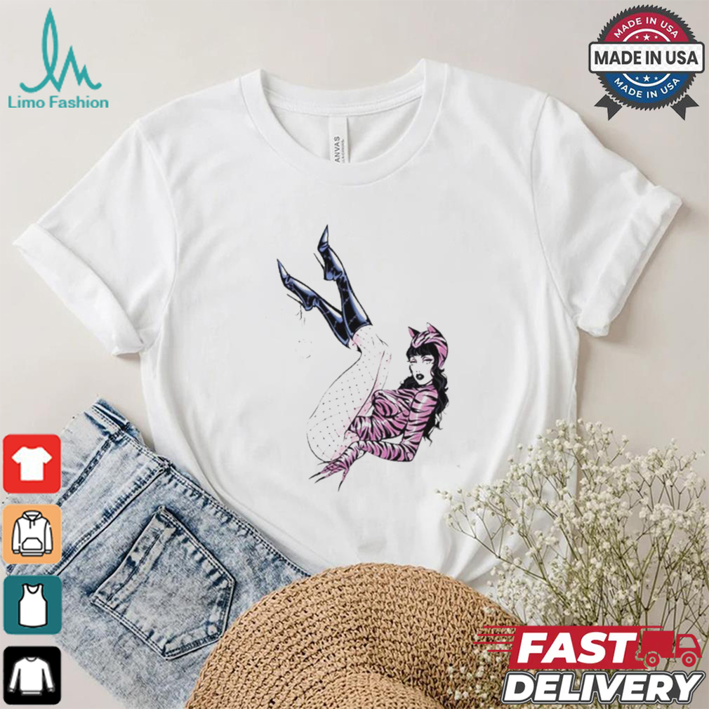 Deadly Doll Pussy Cat White Shirt Deadly Doll Pussy Cat White Shirt