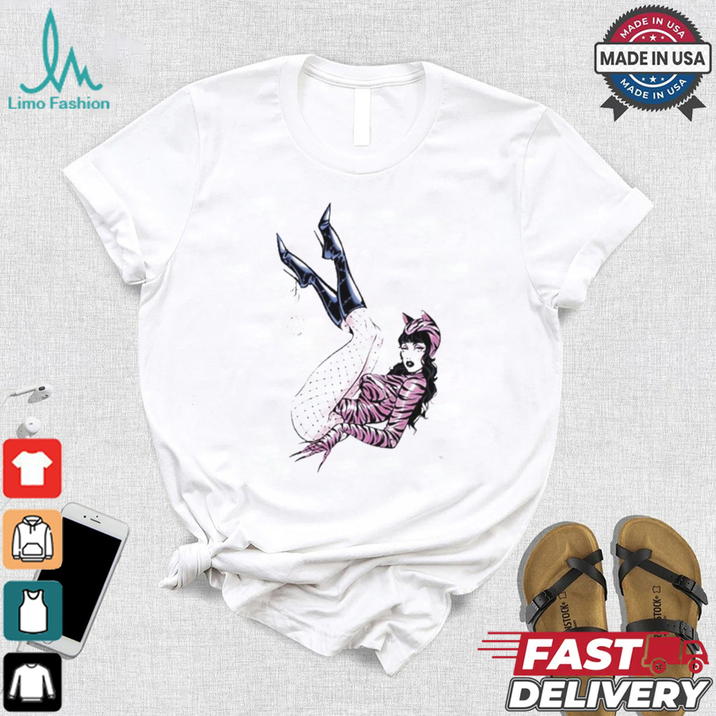 Deadly Doll Pussy Cat White Shirt Deadly Doll Pussy Cat White Shirt